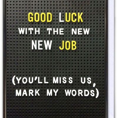 Good Luck New Job LARGE Card