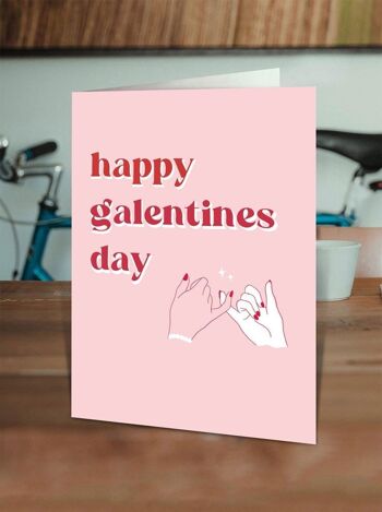 Galentines Day Pinkies - Carte Saint Valentin 2