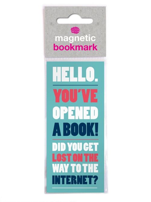 Hello Funny Magnetic Bookmark