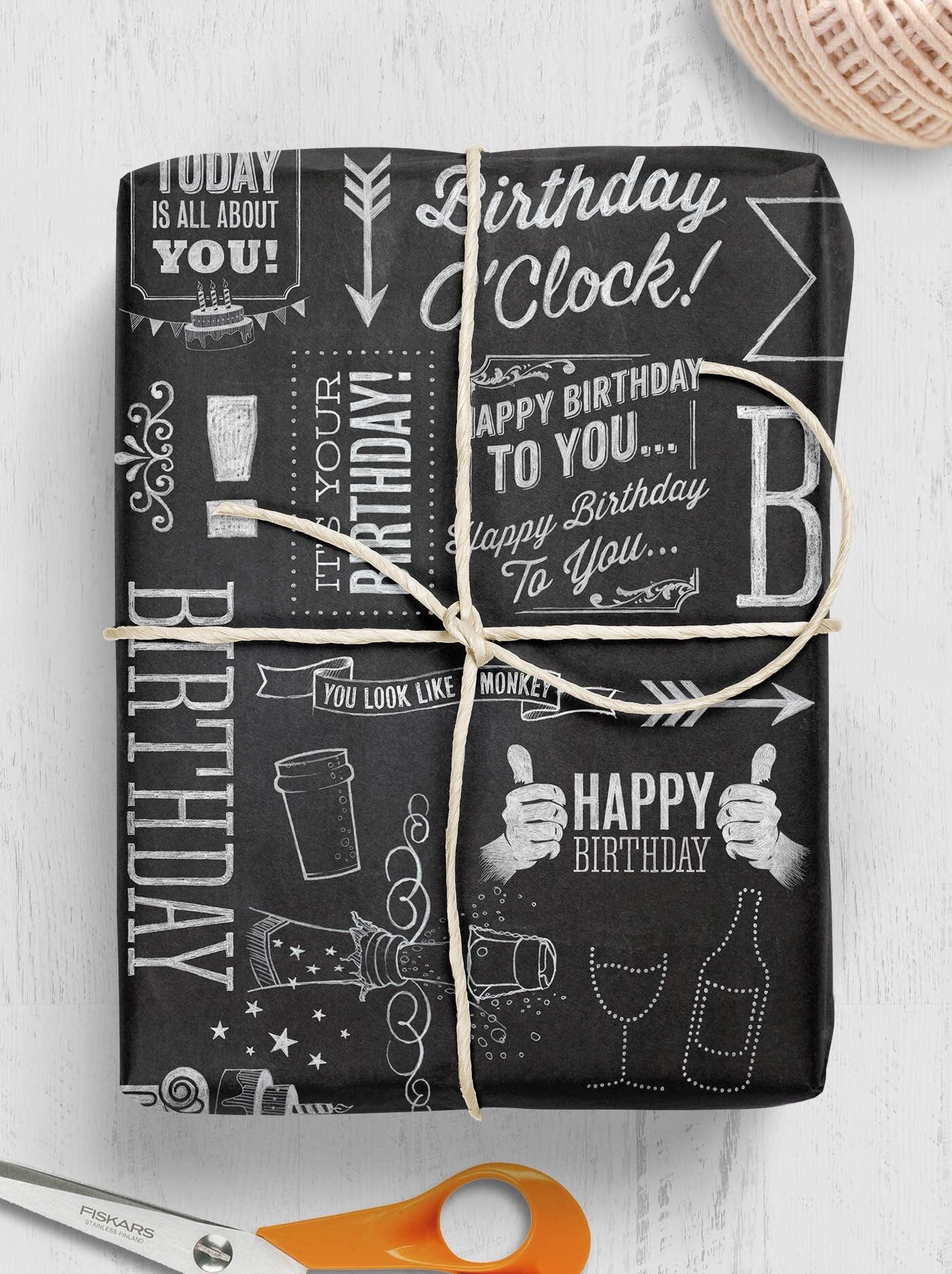 Envoltura de tiza ** Empaquetado plano en paquete de 25 hojas **