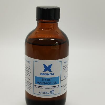 Sport massage Oil-Warm feeling- Prep for exercise