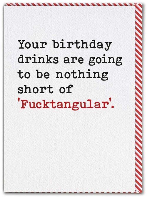 Funny Card - Birthday Drinks