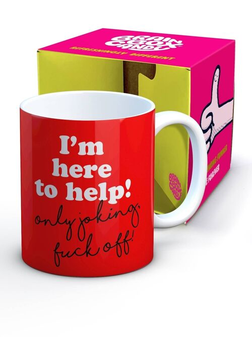 Funny Mug - I'm Here To Help by Brainbox Candy
