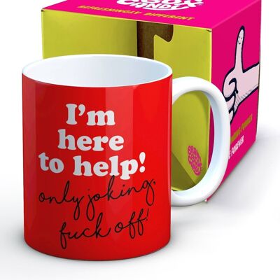 Funny Mug - I'm Here To Help by Brainbox Candy