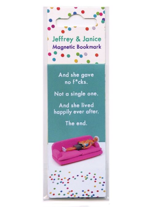 Funny Magnetic Bookmark - Lived Happily Ever After
