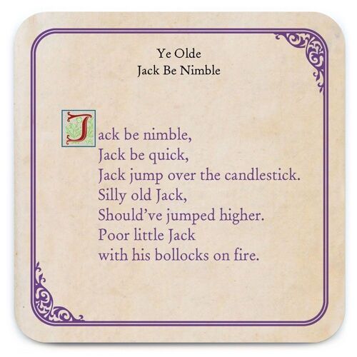 Jack Be Nimble Coaster