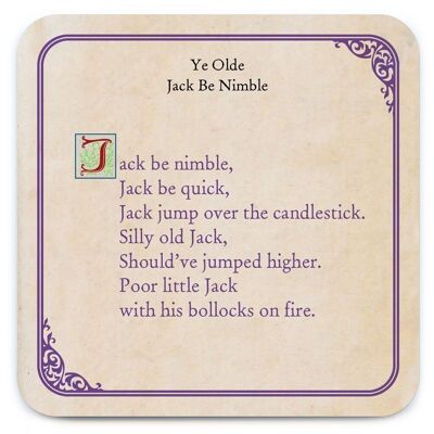 Jack Be Nimble Coaster