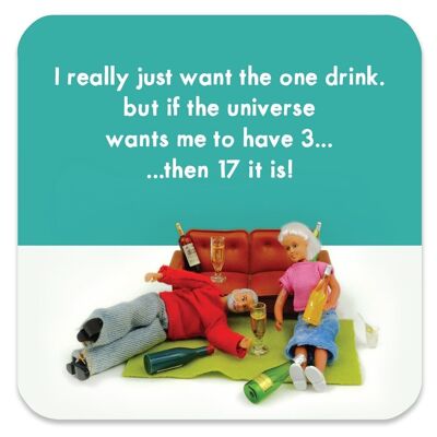 Funny Coaster - Juste une boisson