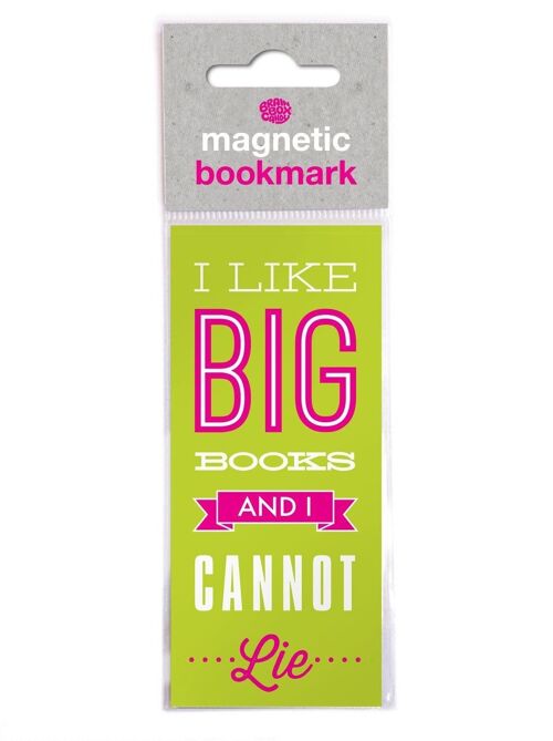 I Like Big Books Funny Magnetic Bookmark