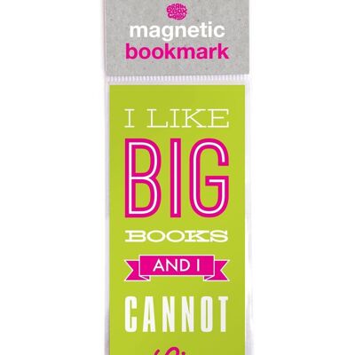 I Like Big Books Funny Magnetic Bookmark