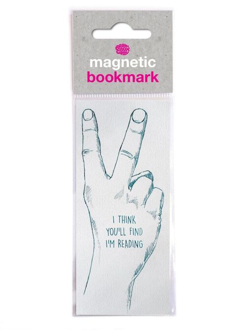 I Think You'll Find I'm Reading Funny Magnetic Bookmark