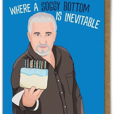 Carte d'anniversaire drôle - Bake Off