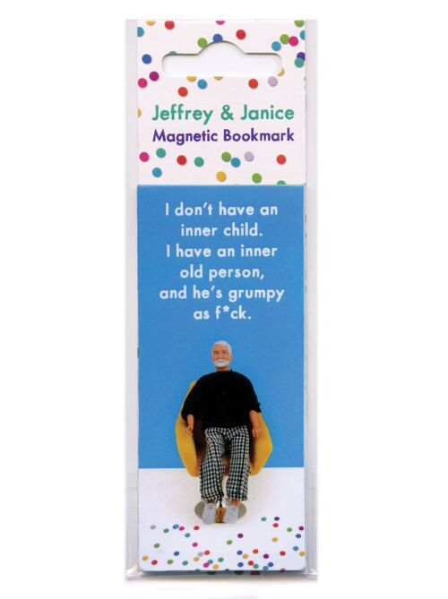 Funny Magnetic Bookmark - Grumpy Old Fuck