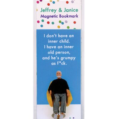 Funny Magnetic Bookmark - Grumpy Old Fuck