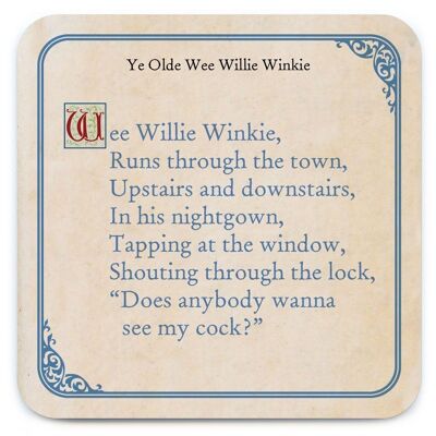 Posavasos Wee Willie Winkie