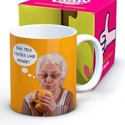 Taza de té divertida Minge