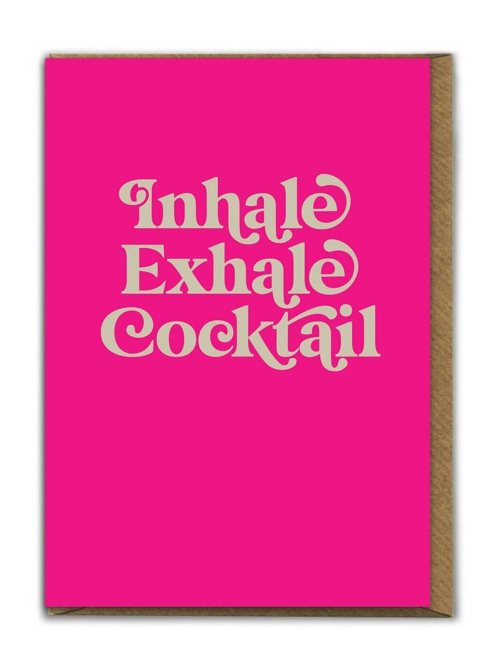 Inspirez expirez Carte d'anniversaire