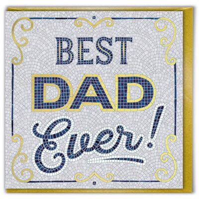 Tarjeta del día del padre del mejor papá siempre divertido