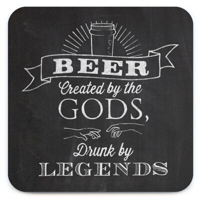 Chalk Beer Created By Gods Coaster