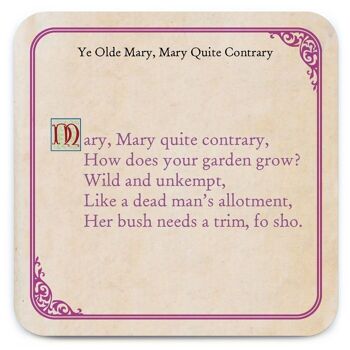 Mary Mary Coaster 1