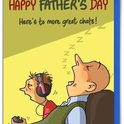 Great Chats Funny Father's Day Card by Brainbox Candy