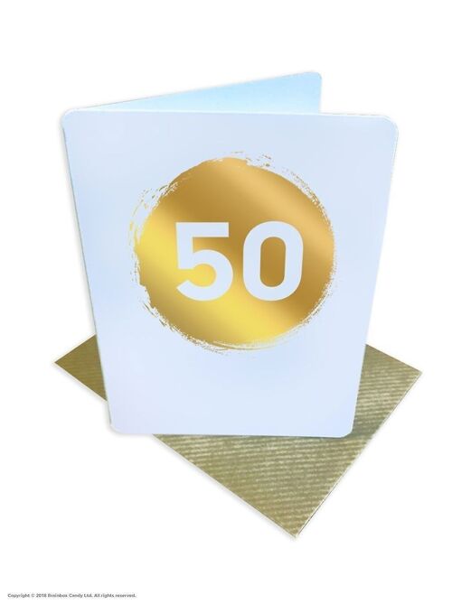 50th Age Birthday Small Card