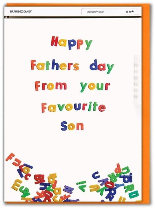 Fathers Day Favourite Son Funny Card