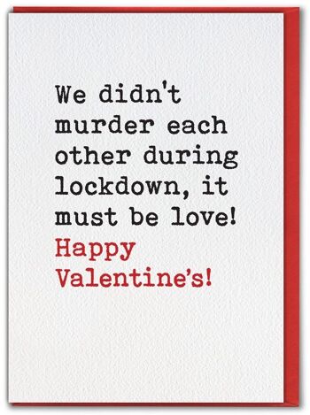 Carte de Saint Valentin drôle de verrouillage de la Saint-Valentin 1