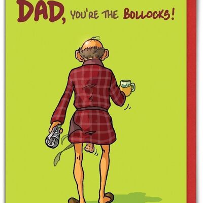 Dad, You're The Bollocks Lustige Vatertagskarte von Brainbox Candy