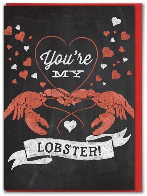 You're My Lobster Funny Valentines Card