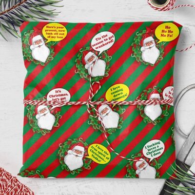 Rude Santa Rude **Flat Packed in pack of 25 sheets**