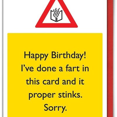 This Card Stinks Funny Birthday Card