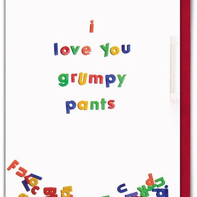 Grumpy Pants Funny Valentines Card