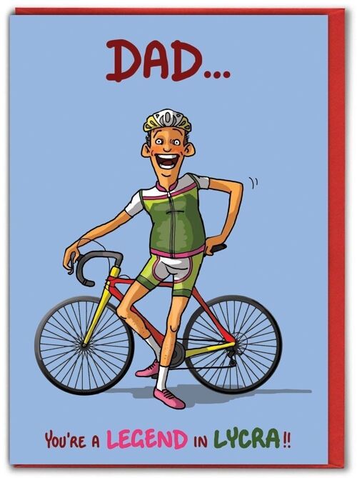 Legend In Lycra Funny Father’s Day Card by Brainbox Candy