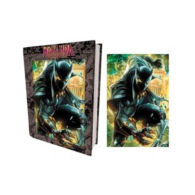 PRIME 3D - Puzzle-libro de lata lenticular con tamaño 43x31cm Avengers (Wakanda Forever) 300 piezas