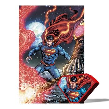 PRIME 3D - Puzzle lenticulaire en boite 3D DC Comics Superman 300 pièces 46x31cm