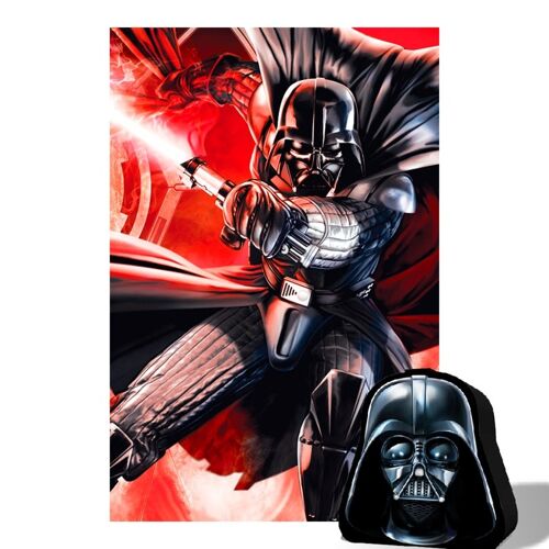 PRIME 3D - Puzzle lenticular en caja 3D Star Wars (Dart Vader) 300 piezas 46x31cm