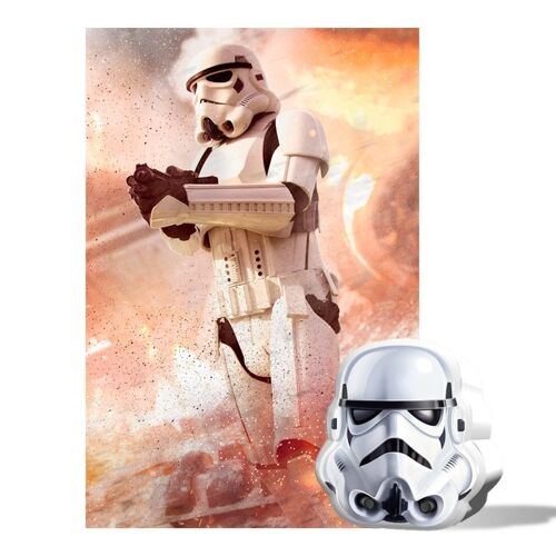 PRIME 3D - Puzzle lenticular en caja 3D Star Wars Stormtrooper 300 piezas 46x31cm