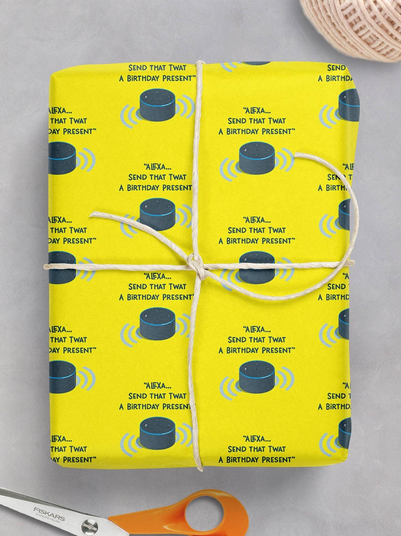 Rude Gift Wrap – Alexa Packung mit 2 gefalteten Blättern