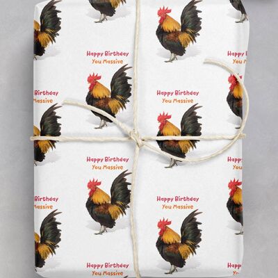 Rude Gift Wrap - Massive Cock Paquete de 2 hojas plegadas