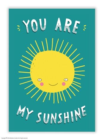 Carte postale Tu es mon soleil 1