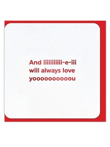 Carte toujours Love You-VALENTINES 1