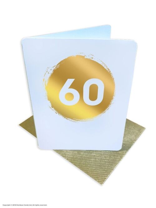 60th Age Birthday Small Card