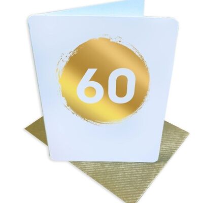 Kleine Geburtstagskarte zum 60. Geburtstag