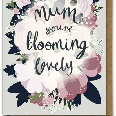 Blühende schöne lustige Muttertagskarte