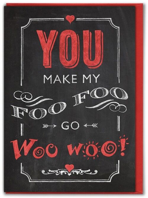 Woo Woo Funny Valentines Card