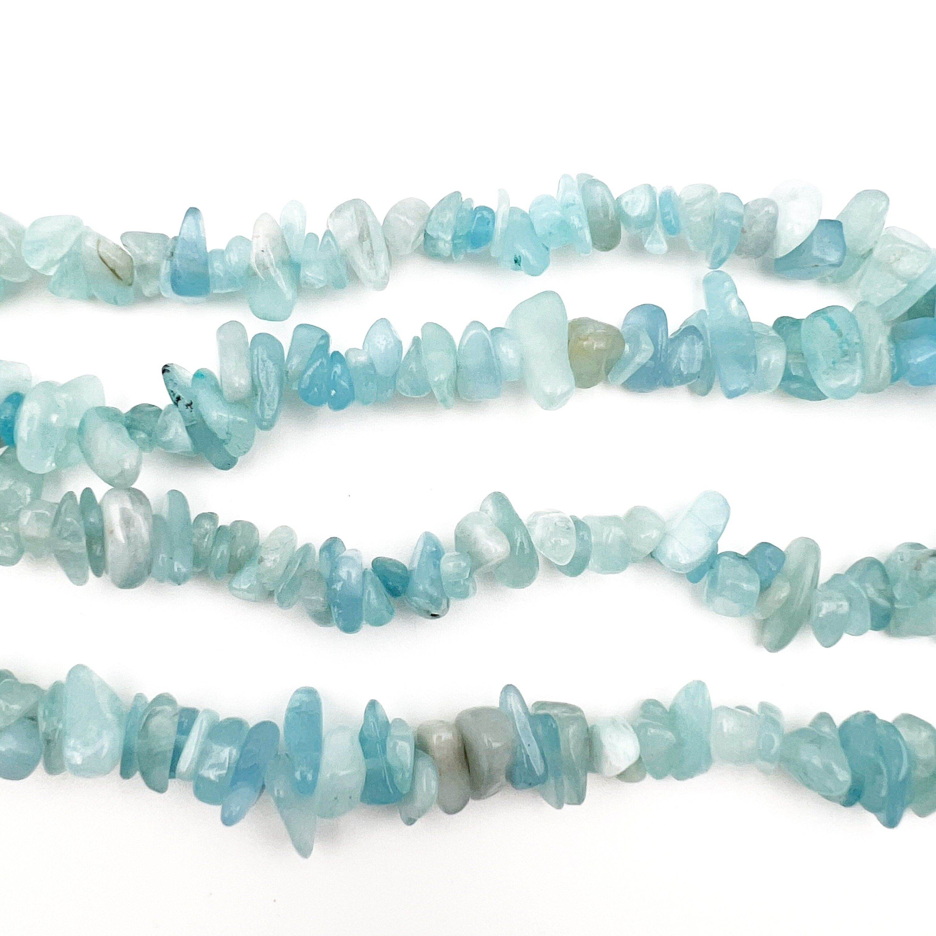 Row of Aquamarine Chips/Baroque