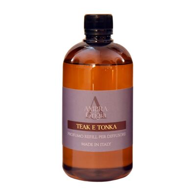 REFILL FOR ROOM DIFFUSER - TEAK AND TONKA FRAGRANCE -