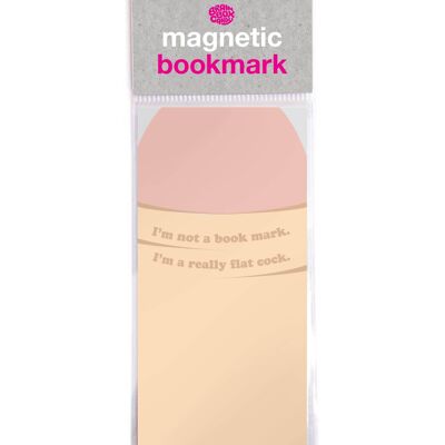 Flat Cock Funny Magnetic Bookmark