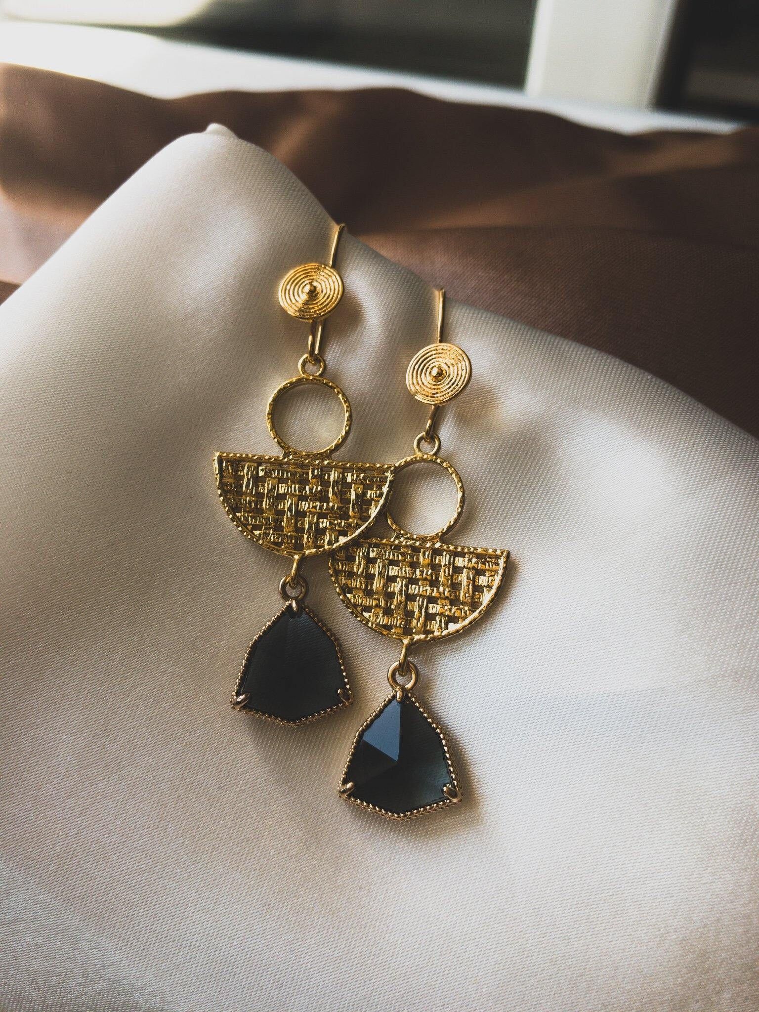 LIEBE OHRRINGE - schwarz